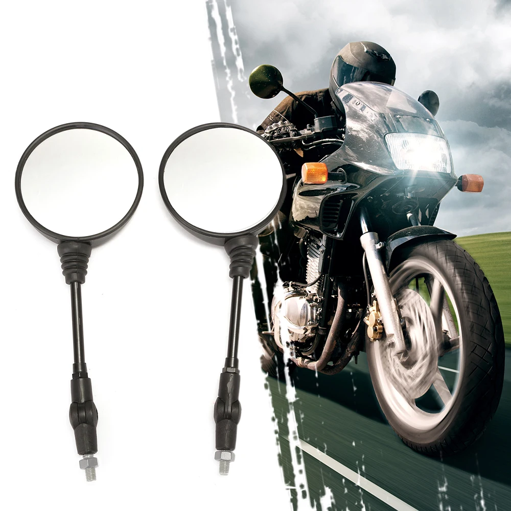 1 Pair Universal Motorcycle Side Mirrors Moto Folding Rearview Side Mirror Suitable for Honda/Suzuki/Kawasaki/KTM/ATV/BMW 
1 Pair Universal Motorcycle Side Mirrors Moto Folding Rearview Side Mirror Suitable for Honda/Suzuki/Kawasaki/KTM/ATV/BMW