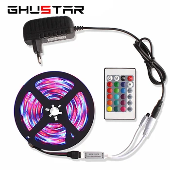 Led Strip Light 24 key IR Connector RGB Diode Tape SMD2835 12V 5M Luces Led Lamp Park Bedroom Waterproof Backlight Neon Ribbon 
Led Strip Light 24 key IR Connector RGB Diode Tape SMD2835 12V 5M Luces Led Lamp Park Bedroom Waterproof Backlight Neon Ribbon