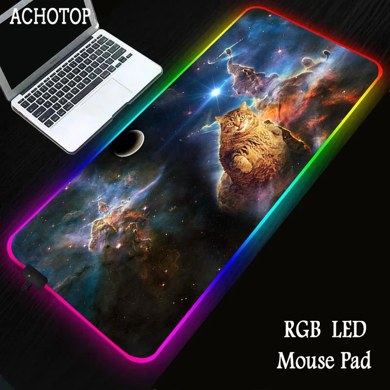 Galaxy Cat RGB Gaming Computer Mousepad Large Mouse Pad Desk Mouse Mat Led Mause Pad Backlit Keyboard Mat
Galaxy Cat RGB Gaming Computer Mousepad Large Mouse Pad Desk Mouse Mat Led Mause Pad Backlit Keyboard Mat