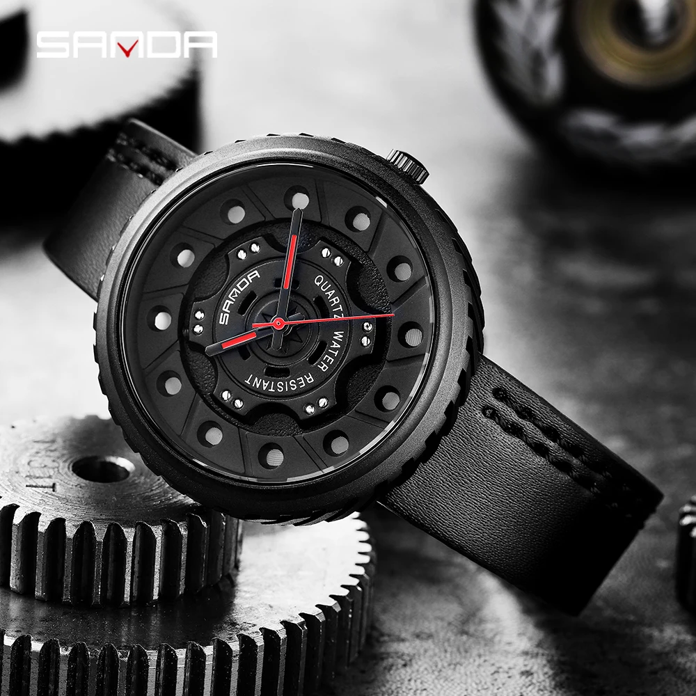 SANDA New Design Mens Watches Fashion Quartz Watch For Men Leather Straps Men's Wristwatch Casual Sport relojes para hombre 1043
SANDA New Design Mens Watches Fashion Quartz Watch For Men Leather Straps Men's Wristwatch Casual Sport relojes para hombre 1043