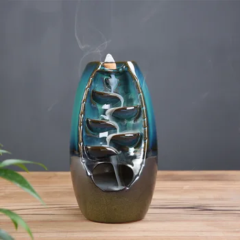 Ceramic Vase Smoke Back Flow Incense Burner Handicrafts Creativity Left and Right Back Flow Aromatherapy Burner Home Decoration
Ceramic Vase Smoke Back Flow Incense Burner Handicrafts Creativity Left and Right Back Flow Aromatherapy Burner Home Decoration