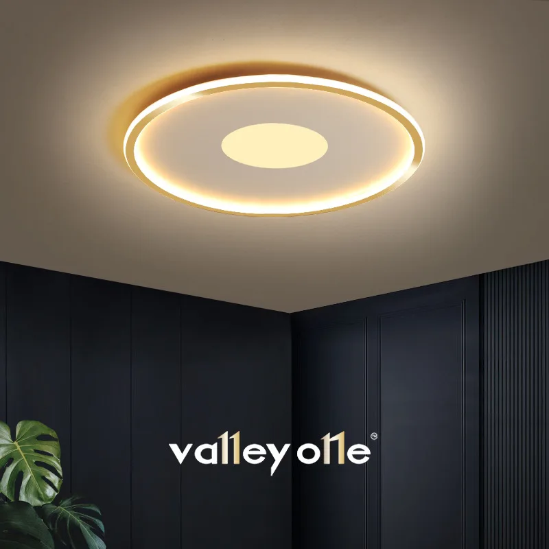 

New modern simple LED round bedroom guest room study balcony creative household ceiling lamp