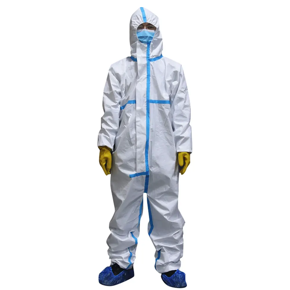 Disposable Coveralls Protective Overalls Suit Factory Hospital Laboratory Full Protection Safety Clothing | Тематическая одежда и