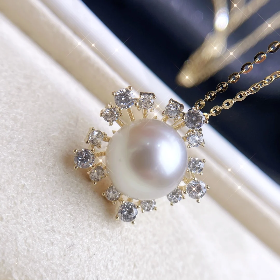 XX110 Solid 925 Sterling Silver Round 10-11mm Nature Fresh Water White Pearls Pendants Necklaces for Women Fine Presents
XX110 Solid 925 Sterling Silver Round 10-11mm Nature Fresh Water White Pearls Pendants Necklaces for Women Fine Presents
