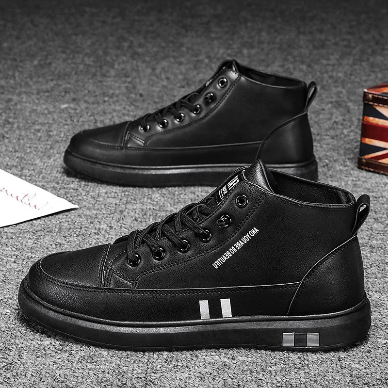 High-top Breathable Pu Men's Casual Shoes Fashion 2021 Men Shoes Mens Sneakers Walking Sports Jogging Male Running Shoes
High-top Breathable Pu Men's Casual Shoes Fashion 2021 Men Shoes Mens Sneakers Walking Sports Jogging Male Running Shoes