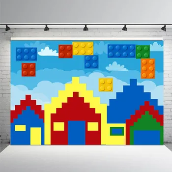 NeoBack Lego Toy Birthday Photo Background Colorful House Children Kids Birthday Party Photography Backdrops for Photo Studio
NeoBack Lego Toy Birthday Photo Background Colorful House Children Kids Birthday Party Photography Backdrops for Photo Studio