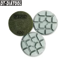 DT-DIATOOL 3pcs/pk Diamond Polishing Pads Resin Bond Concrete Sanding Discs Dia 80mm/3" Repairing For concrete Floor #400 
DT-DIATOOL 3pcs/pk Diamond Polishing Pads Resin Bond Concrete Sanding Discs Dia 80mm/3" Repairing For concrete Floor #400