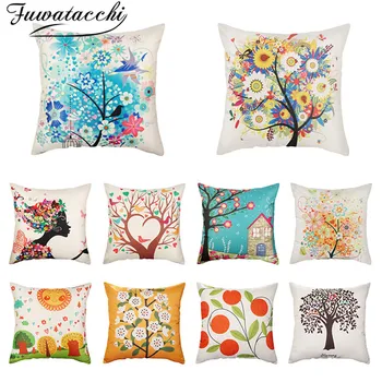 Fuwatacchi Linen Decorative Throw Cushion Cover Art Tree Printed Pillowcases Home Decor Pillow Covers New Nordic Housse Coussin
Fuwatacchi Linen Decorative Throw Cushion Cover Art Tree Printed Pillowcases Home Decor Pillow Covers New Nordic Housse Coussin