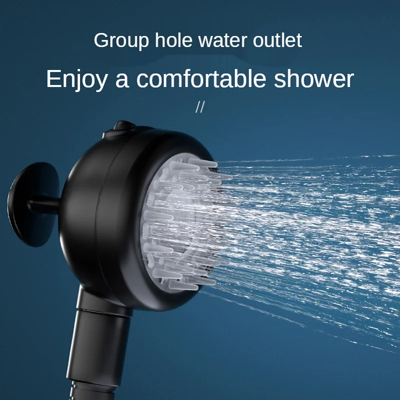 Bathroom Massage Shower Head Household Universal 4-Point Port High Pressure Handheld One-Button Water Stop Adjustable 3 Modes
Bathroom Massage Shower Head Household Universal 4-Point Port High Pressure Handheld One-Button Water Stop Adjustable 3 Modes