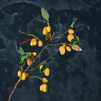 Imitation Flowers Artificial Flower Modern Minimalist Home Decorative Flowers Artificial Mango Branches Yellow Slurry Fruit
Imitation Flowers Artificial Flower Modern Minimalist Home Decorative Flowers Artificial Mango Branches Yellow Slurry Fruit