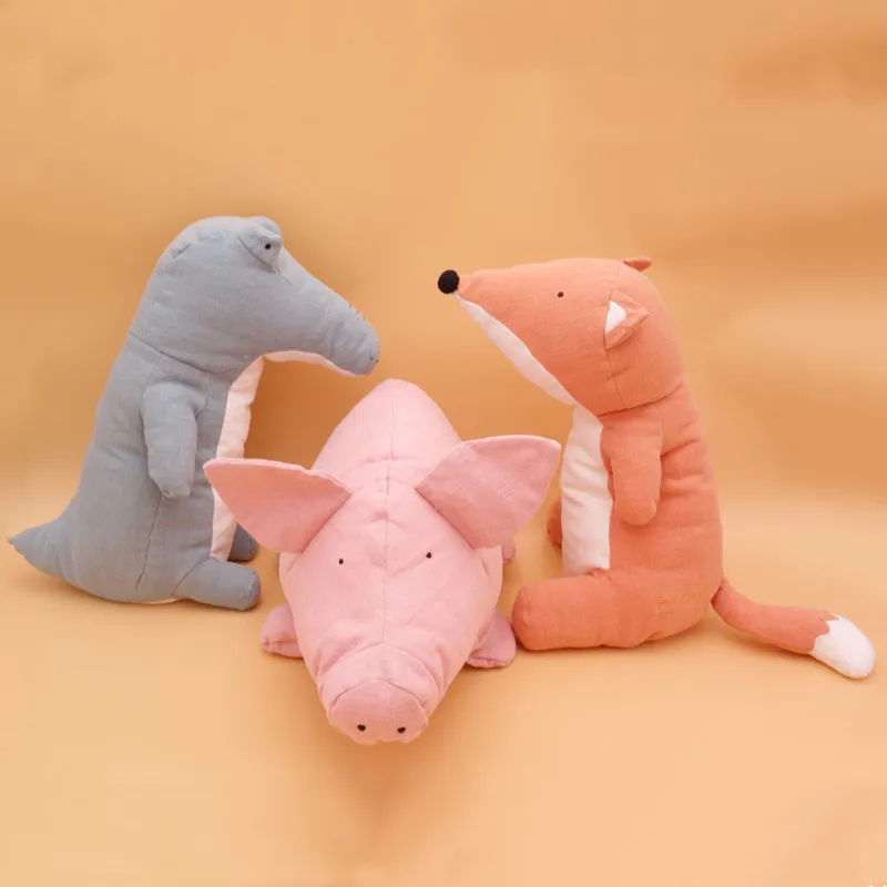 Nordic INS Style Friendly Natural Fabric Ramie Animal Fox Crocodile Fat Pig Stuffed Toy Appease Doll Children Room Decoration
Nordic INS Style Friendly Natural Fabric Ramie Animal Fox Crocodile Fat Pig Stuffed Toy Appease Doll Children Room Decoration
