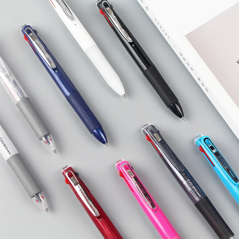 

Japan J3J2 Three-color Gel Pen Multi-function Press Signing Pen 0.5mm Kawaii Stationary Cute Pen 1PCS