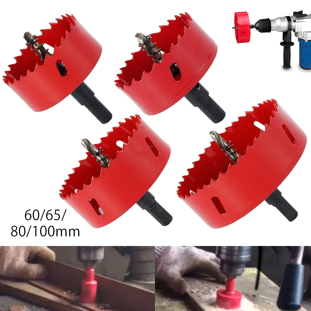 4pcs Woodworking Hole Opener Set High Speed Steel Hole Saw Bit Installed on Any 1/2 Inch Drill Bit for Cutting Metal Acrylic
4pcs Woodworking Hole Opener Set High Speed Steel Hole Saw Bit Installed on Any 1/2 Inch Drill Bit for Cutting Metal Acrylic