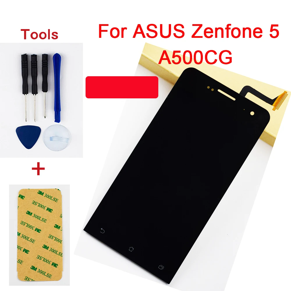Дигитайзер сенсорного экрана для ASUS Zenfone 5 A500CG A501CG T00J T00F T00P стекло + ЖК дисплей