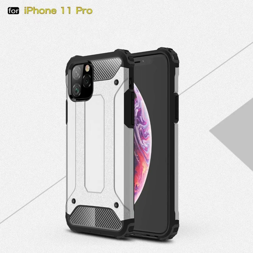 For iPhone 11 Pro / iPhone11 Pro 5.8" Strong Hybrid Tough Shockproof Armor Phone Back Case Hard Rugged Impact Cover Funda Case
For iPhone 11 Pro / iPhone11 Pro 5.8" Strong Hybrid Tough Shockproof Armor Phone Back Case Hard Rugged Impact Cover Funda Case