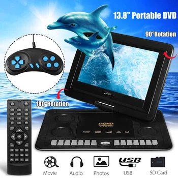 Mini Portable DVD Player 13.8 Inch MP3 MP4 CD Digital Multimedia Player Support TV Game USB SD Card Read Function With Gamepad
Mini Portable DVD Player 13.8 Inch MP3 MP4 CD Digital Multimedia Player Support TV Game USB SD Card Read Function With Gamepad