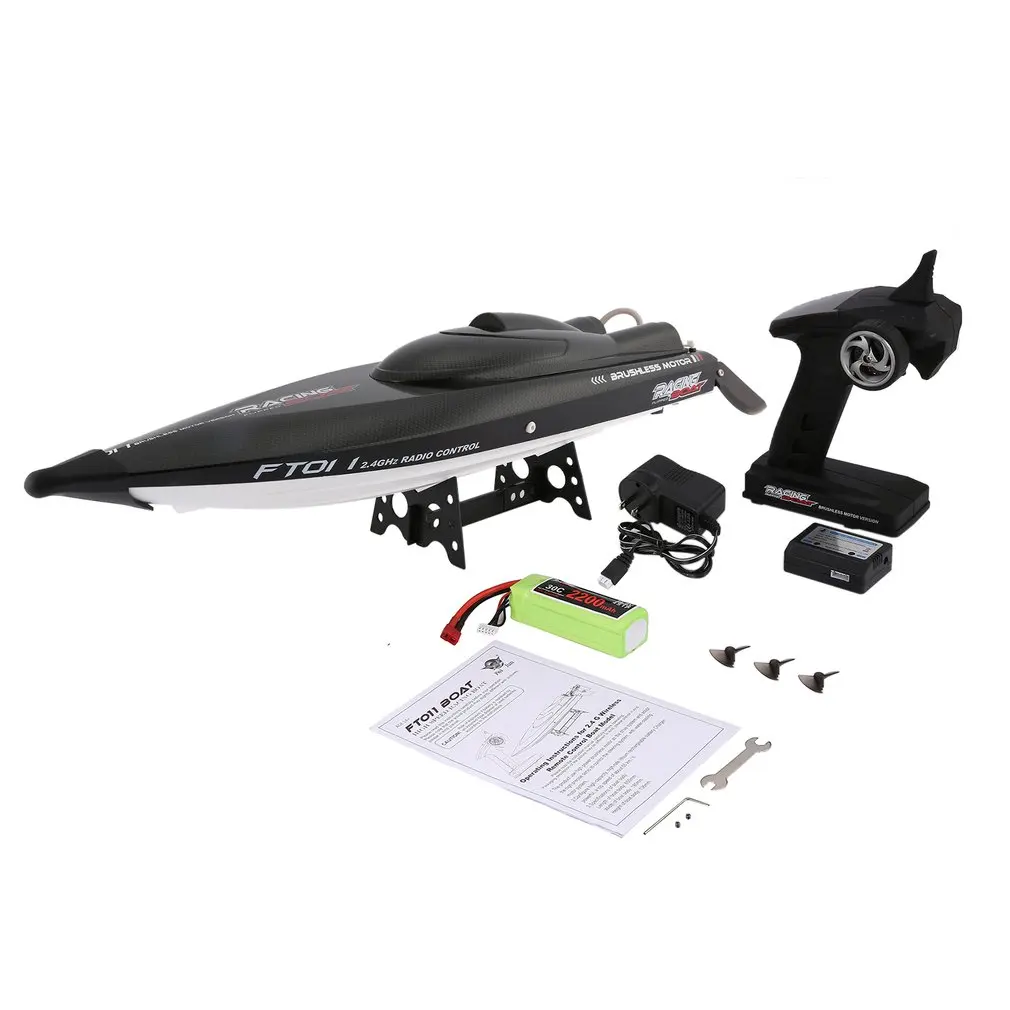

FT011 FT012 RC Boat 2.4G High Speed Brushless Motor Built-In Water Cooling System Remote Control Racing Speedboat RC Toys Gift
