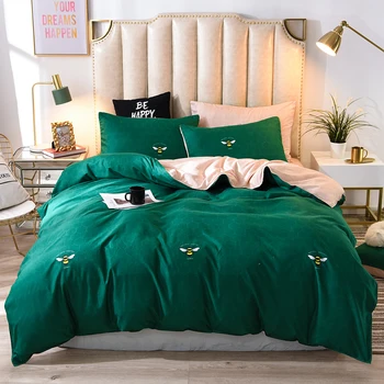 green bee print bedding set cute cartoon duvet cover bed sheet sets kawaii bed linen for adult queen king size 240x220
green bee print bedding set cute cartoon duvet cover bed sheet sets kawaii bed linen for adult queen king size 240x220