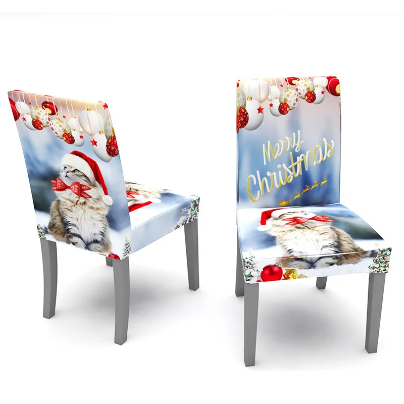 1/2/4/6PCS Printing Christmas Cat Chair Covers Elastic Seat Chair Covers Painting Slipcovers Restaurant Xmas Party Home Decor
1/2/4/6PCS Printing Christmas Cat Chair Covers Elastic Seat Chair Covers Painting Slipcovers Restaurant Xmas Party Home Decor