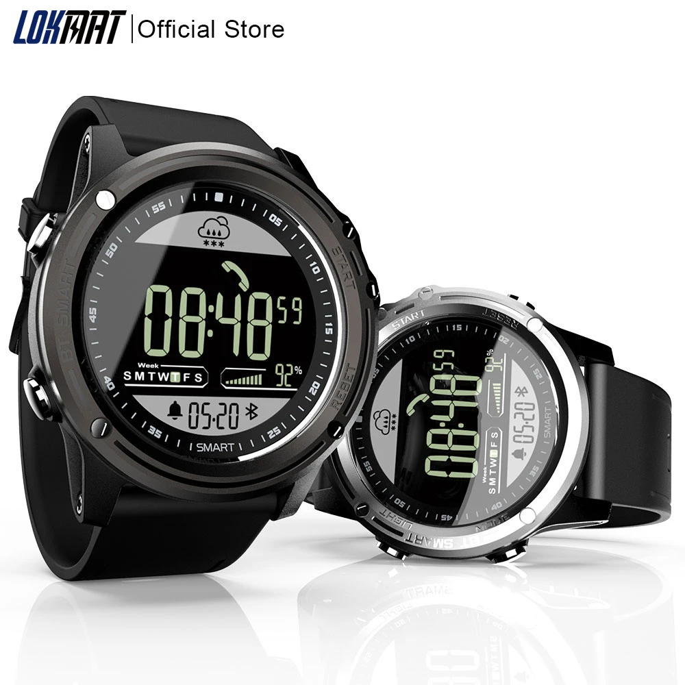 LOKMAT Real-time Weather SmartWatch Pedometer Sport 50M Waterproof Clock Digital Men Bluetooth Smart Watch For IOS & Android
LOKMAT Real-time Weather SmartWatch Pedometer Sport 50M Waterproof Clock Digital Men Bluetooth Smart Watch For IOS & Android
