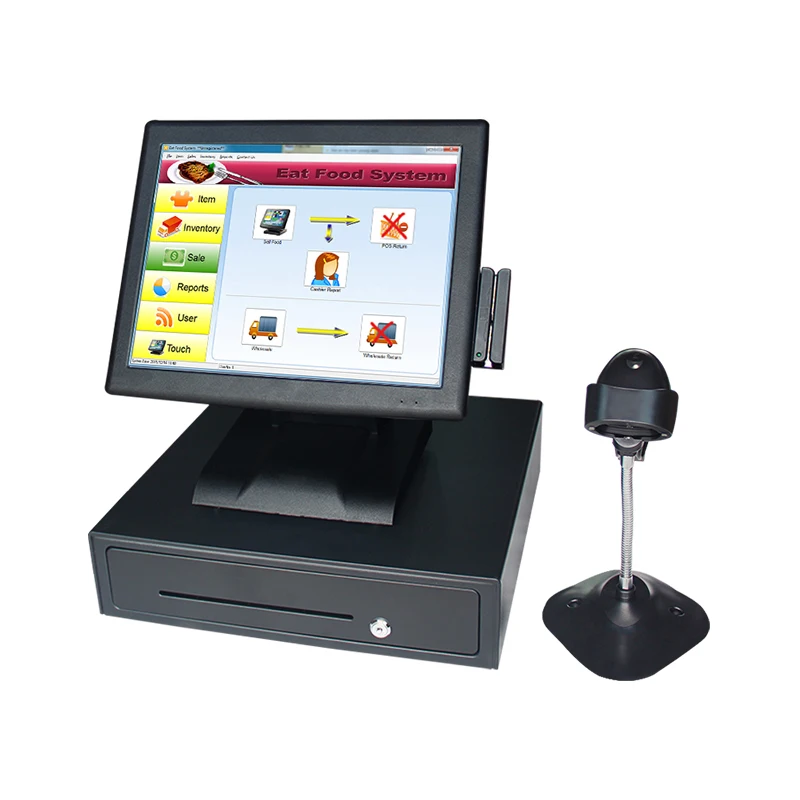 

POS system for restaurants and bar j1900 MB ComPOSxb brand POS machine Point of sale cash register cashier with MSR