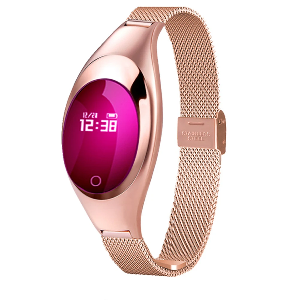 Women Portable Bluetooth Watch Smart Bracelet Blood Pressure Monitor Heart Rate Convenient Metal Sports Call Reminder Fitness
Women Portable Bluetooth Watch Smart Bracelet Blood Pressure Monitor Heart Rate Convenient Metal Sports Call Reminder Fitness