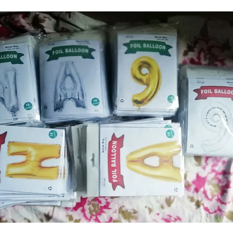 Independent packaging for retail alphabet from A to Z /number from 0 to 9 foil balloons 16inch party supplies wedding decoration
Independent packaging for retail alphabet from A to Z /number from 0 to 9 foil balloons 16inch party supplies wedding decoration