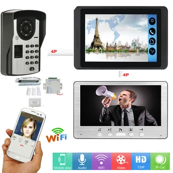 Password Fingerprint Unlock Video Intercom 7 Inch LCD Wifi Wireless Video Door Phone Doorbell Intercom System+Door Opening Lock
Password Fingerprint Unlock Video Intercom 7 Inch LCD Wifi Wireless Video Door Phone Doorbell Intercom System+Door Opening Lock
