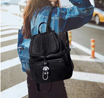 Women's Backpack Color Matching PU Leather Schoolbag Fashion bag Travel Bag 
Women's Backpack Color Matching PU Leather Schoolbag Fashion bag Travel Bag