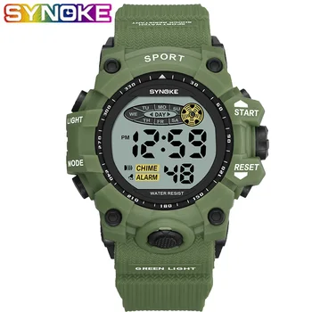 SYNOKE Men Sports Digital Watch Colorful LED Waterproof Watch Multi Function Date Week Display Alarm Clock Students Wrist Watch
SYNOKE Men Sports Digital Watch Colorful LED Waterproof Watch Multi Function Date Week Display Alarm Clock Students Wrist Watch