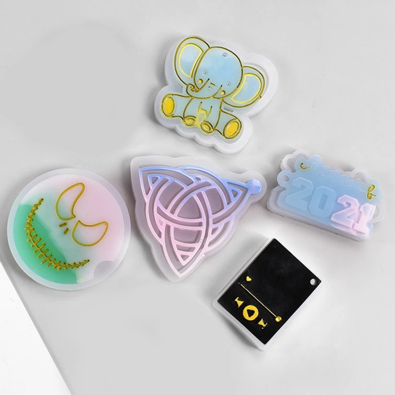 Super Gloss Keychain Crystal Epoxy Resin Mold Pendant Silicone Mould DIY Crafts Handmade Necklace Jewelry Making Tool
Super Gloss Keychain Crystal Epoxy Resin Mold Pendant Silicone Mould DIY Crafts Handmade Necklace Jewelry Making Tool