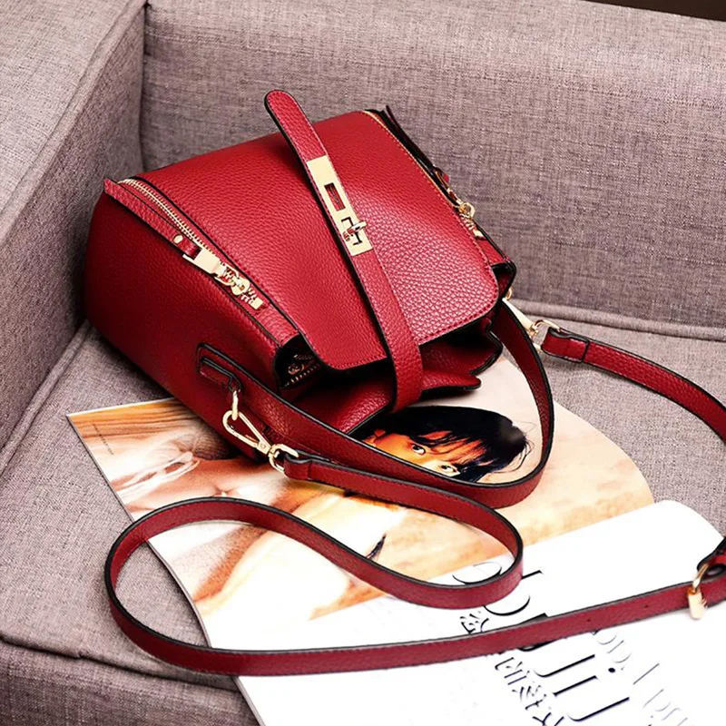 Yin 2019 Autumn New Style Solid Color Bag Fashion Fashion Europe And America Shoulder Bag Large Capacity Versatile WOMEN'S Messe 
Yin 2019 Autumn New Style Solid Color Bag Fashion Fashion Europe And America Shoulder Bag Large Capacity Versatile WOMEN'S Messe
