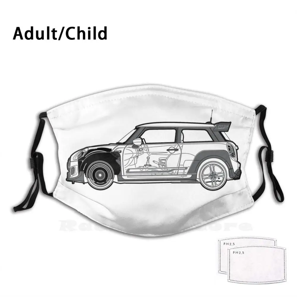 Мини Jcw Gp Blueprint для взрослых детей Пылезащитный фильтр Diy маска Mini Cooper