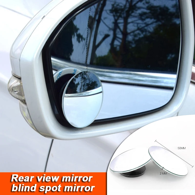 

360 Degree HD Blind Spot Adjustable 2pcs Car Rearview Convex Mirror for Car Reverse Wide Angle Vehicle Parking Rimless Mirrors