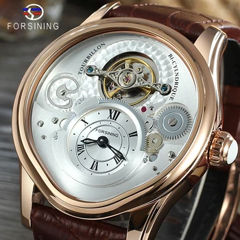 Forsining Rose Gold Tourbillion Design 316 Full Stainless Steel Case Genuine Leather Men Mechanical Watch with Automatic Winding
Forsining Rose Gold Tourbillion Design 316 Full Stainless Steel Case Genuine Leather Men Mechanical Watch with Automatic Winding