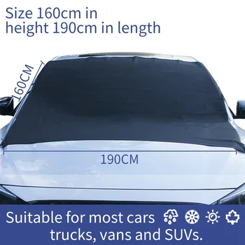 Windshield Snow Cover Removal Wiper Visor Protector Winter Summer Auto Sun Shade Fit for Cars Trucks and SUVs
Windshield Snow Cover Removal Wiper Visor Protector Winter Summer Auto Sun Shade Fit for Cars Trucks and SUVs