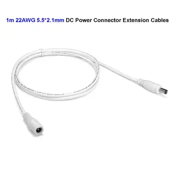 50pcs 5.5mm x 2.1mm DC Power Jack Connector Extension Cable 22AWG 1m 3ft DC Power Plug Connector Wire For CCTV Camera LED Strip
50pcs 5.5mm x 2.1mm DC Power Jack Connector Extension Cable 22AWG 1m 3ft DC Power Plug Connector Wire For CCTV Camera LED Strip