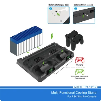 Multifunctional Game Console Cooling Stand Dual Charger Charging Station for Sony Playstation PS4/SLIM/PRO Storage Rack
Multifunctional Game Console Cooling Stand Dual Charger Charging Station for Sony Playstation PS4/SLIM/PRO Storage Rack