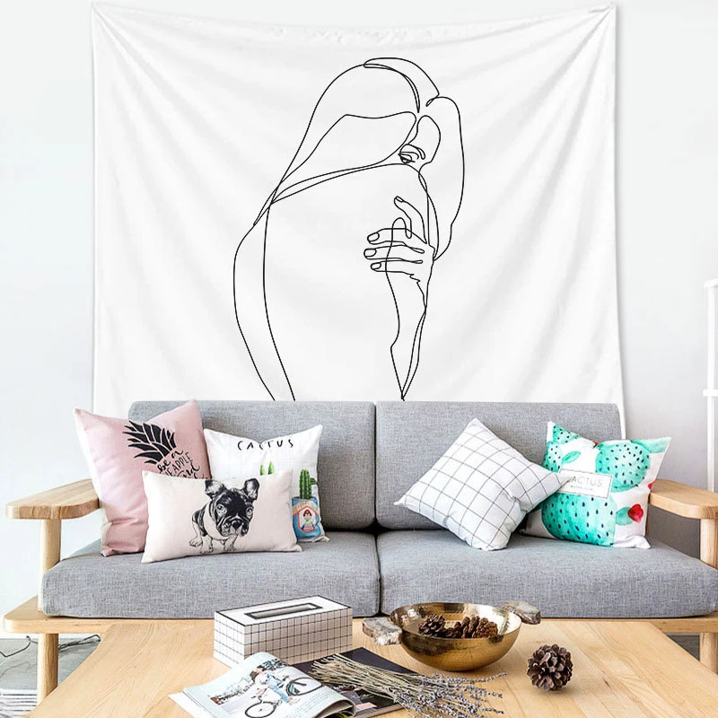 Simple Lines Tapestry Wall Hanging Aesthetic Trippy Hippie Tapestries Beach Towel Shawl Throw Sheet Home Room Decor
Simple Lines Tapestry Wall Hanging Aesthetic Trippy Hippie Tapestries Beach Towel Shawl Throw Sheet Home Room Decor