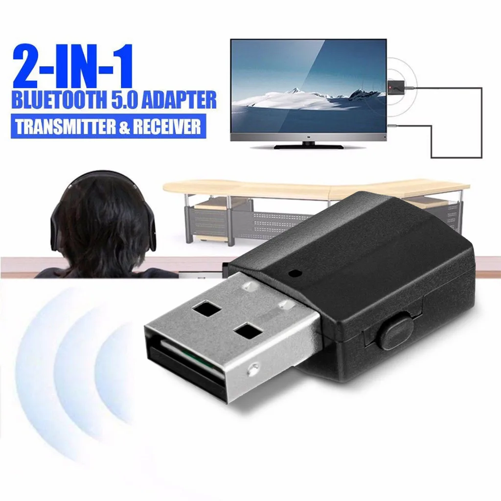 USB Bluetooth приемник 3 5 аудио передатчик адаптер для ТВ/ПК наушники Динамик 100 Мбит/с