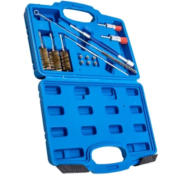 Universal Injector Seats Cleaning Brushes Tools Set Diesel Injectors Kit Cleaning Cleaner Tool Kit 14PCS
Universal Injector Seats Cleaning Brushes Tools Set Diesel Injectors Kit Cleaning Cleaner Tool Kit 14PCS