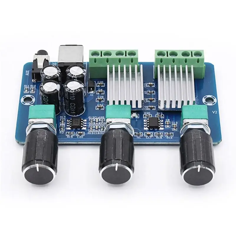 DC 12V XH-A355 2.1 Channel Audio Amplifier Board Digital Power 15W+15W Stereo 30W Bass Voice Player Class D Amplify Module
DC 12V XH-A355 2.1 Channel Audio Amplifier Board Digital Power 15W+15W Stereo 30W Bass Voice Player Class D Amplify Module