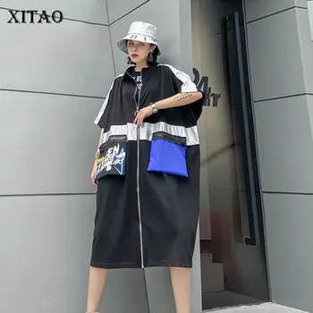 XITAO Plus Size Letter Trench Women Fashion Striped 2020 Summer Print Pocket Goddess Fan Minority Casual Style Loose Coat XJ4387
XITAO Plus Size Letter Trench Women Fashion Striped 2020 Summer Print Pocket Goddess Fan Minority Casual Style Loose Coat XJ4387