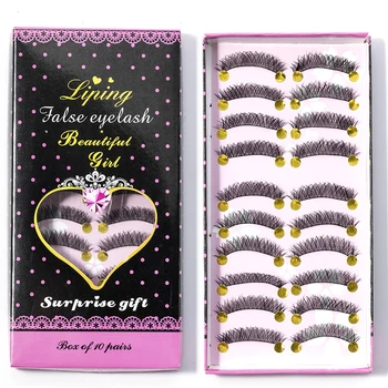 10 Pairs 3D Mink Eyelashes Natural False Eyelashes Lashes Soft Fake Eyelashes Extension Makeup Kit Cilios High Quality Wholesale
10 Pairs 3D Mink Eyelashes Natural False Eyelashes Lashes Soft Fake Eyelashes Extension Makeup Kit Cilios High Quality Wholesale