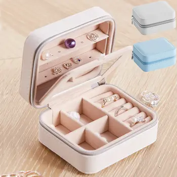 Portable Display Case Chic Multi-layered Mini Stud Earring Rings Jewelry Box Makeup Organizer With Zipper Travel Girlfriend Gift
Portable Display Case Chic Multi-layered Mini Stud Earring Rings Jewelry Box Makeup Organizer With Zipper Travel Girlfriend Gift