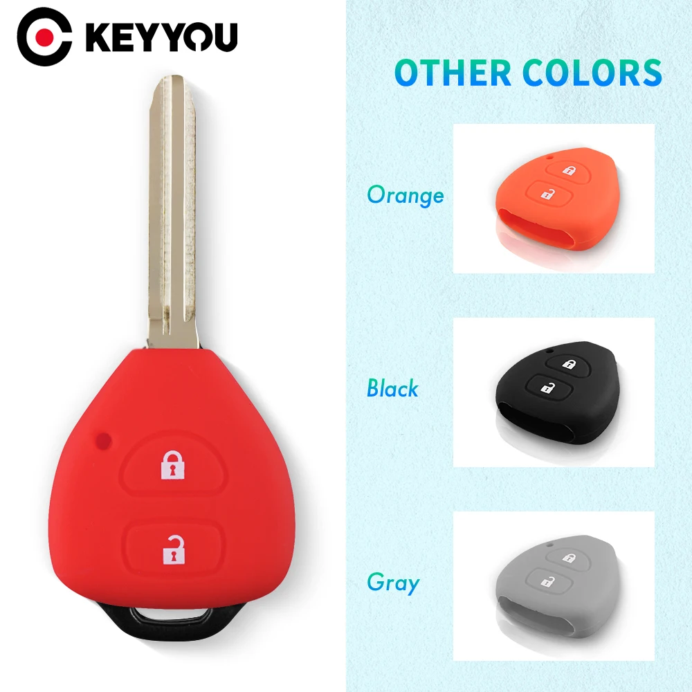 KEYYOU 40x For TOYOTA Corolla Hilux Vitz Rav4 Aqua Camry 2 Button Silicone Car Key Cover Case Remote Key Case Shell Cover
KEYYOU 40x For TOYOTA Corolla Hilux Vitz Rav4 Aqua Camry 2 Button Silicone Car Key Cover Case Remote Key Case Shell Cover