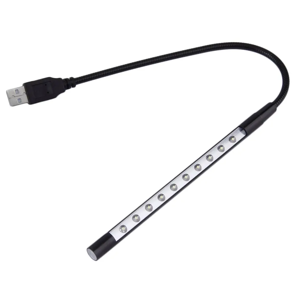 Light Weight Mini Portable Flexible 10 LEDs USB Light Computer reading Lamp for Notebook Laptop Computer Desktop PC Keyboard
Light Weight Mini Portable Flexible 10 LEDs USB Light Computer reading Lamp for Notebook Laptop Computer Desktop PC Keyboard