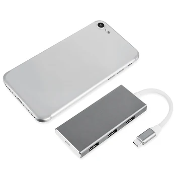 USB-C Hub 7-in-1 Type-C Adapter with 3 USB 3.0 Ports HDMI Type C Charging Port SD/Micro SD Card Reader B88
USB-C Hub 7-in-1 Type-C Adapter with 3 USB 3.0 Ports HDMI Type C Charging Port SD/Micro SD Card Reader B88