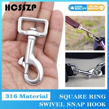 5 Pcs Square Eye Swivel Snap Hook 316 Stainless Steel Dog collar Clips buckles Diving Clip Marine Boat Yacht Rigging Hardware
5 Pcs Square Eye Swivel Snap Hook 316 Stainless Steel Dog collar Clips buckles Diving Clip Marine Boat Yacht Rigging Hardware