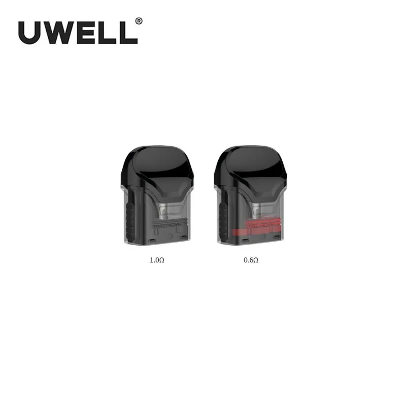 

2/4/6pcs Original Uwell Crown Replacement Pod 3ml Cartridge Adjustable Airflow with 0.6ohm 1.0 ohm coil For Uwell Crown Pod vape